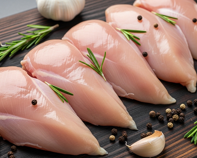 Fresh and frozen halal-certified chicken